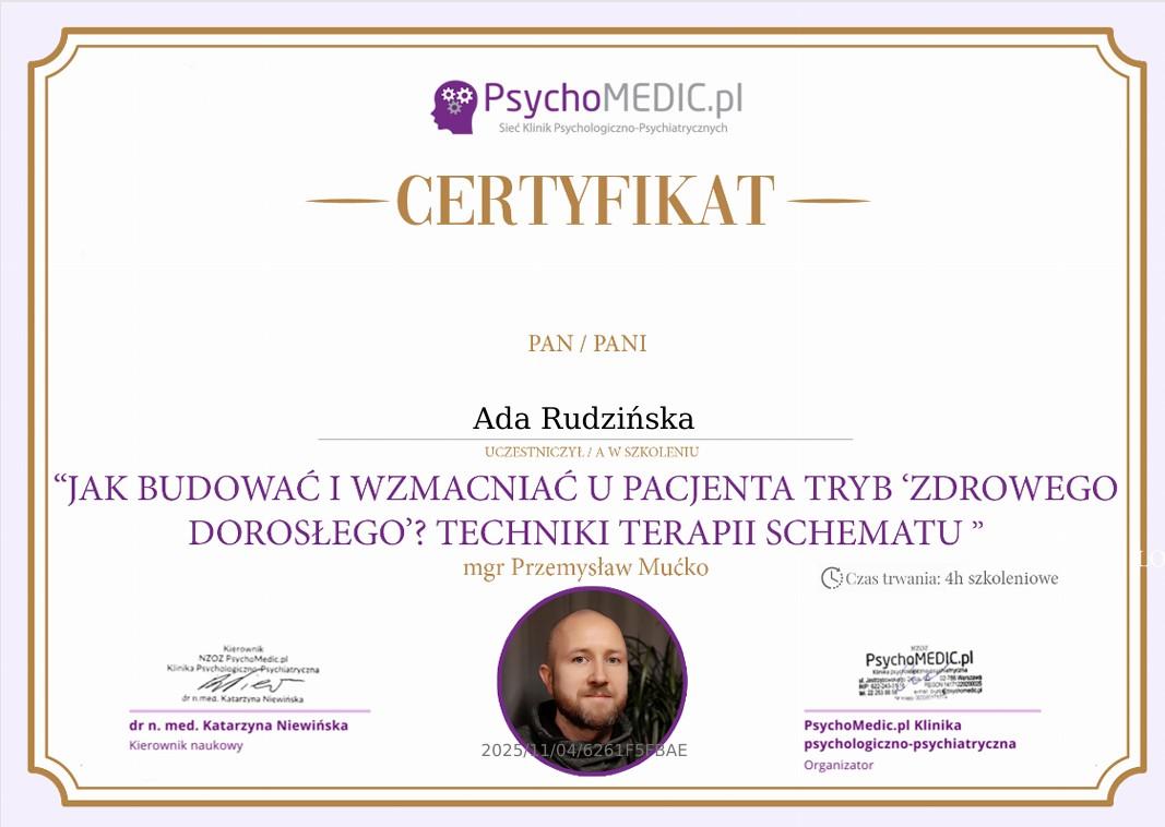 Tryb zdrowego dorosłego certyfikat Ada Rudzińska.jpg